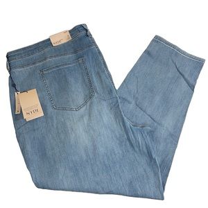 NYDJ Relaxed Tapered Size 24W blue jeans. Color: Surfside. New with tags.‎